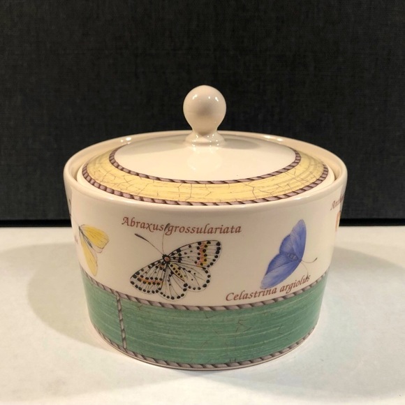 Vintage Wedgwood Sarah's Garden Green Queens Ware Sugar Box Bowl - Picture 1 of 9